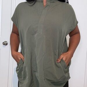 Olive Green Women's Scrub Top